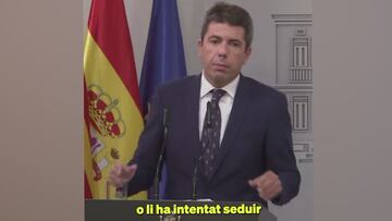 El enganchón del presidente de la Generalitat Valenciana con un periodista por tildar de país a Valencia