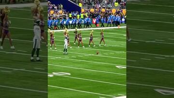 Vídeo: Porrista de los Vikings sabotean la práctica del pateador de los Jets