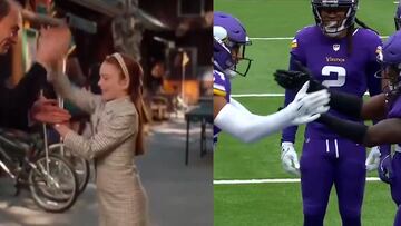 El festejo de Vikings con el saludo icónico de “Juego de Gemelas” en Londres