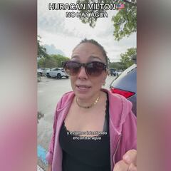 Una española se prepara para el huracán Milton y muestra que es lo que primero se acaba en el supermercado