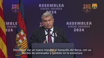 Los puntos más destacados del discurso de Laporta en la asamblea