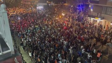 La amenaza en forma de cántico de la afición a la directiva del Valencia en Mestalla