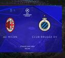 Resumen y goles del Milan vs Brujas, fase de grupos de la Champions League