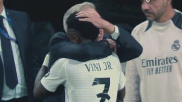 Es la imagen de la remontada: el momento de Ancelotti y Vinicius que no olvidará el madridismo
