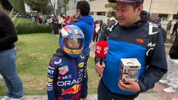 El homenaje de un niño a ‘Checo’ Pérez para recibirlo en México
