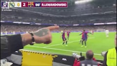 Influencer’s sideline celebration of Lewandowski’s goal sparks fury among Real Madrid fans