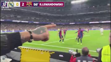 Influencer’s sideline celebration of Lewandowski’s goal sparks fury among Real Madrid fans