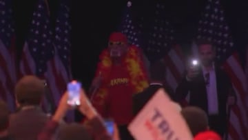 Hulkamania hits MSG: Hulk Hogan’s electrifying entrance steals the show at Trump rally!