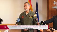 El rey Felipe VI se pronuncia ante la ciudadanía con motivo de la DANA que afecta a España