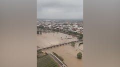 Valencia underwater: helicopter video captures apocalyptic flood devastation