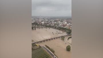 Valencia underwater: helicopter video captures apocalyptic flood devastation