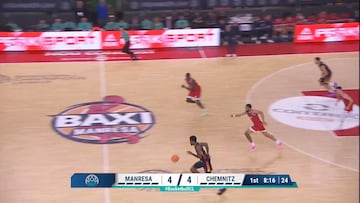 Resumen del Manresa vs Chemnitz, jornada 3 de la Basketball Champions League