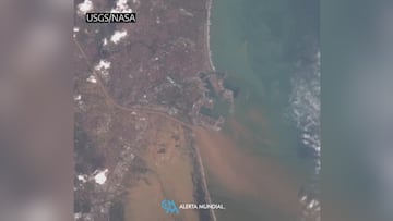La imagen por satélite del antes y el después del paso de la DANA por Valencia: difícil de asimilar