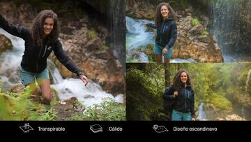 Esta chaqueta de forro polar ligero protege del frío sin peso extra