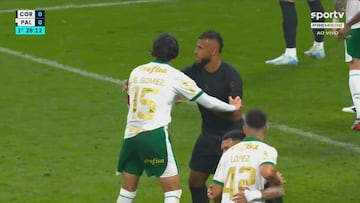 ¿Recuerdan lo que pasó con Figo? Esta escena surrealista ha ocurrido en un Corinthians-Palmeiras