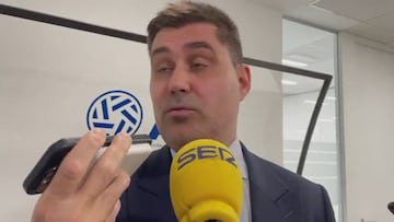 Aganzo, sobre haber suspendido la jornada: “La gente cantaba los goles y vosotros hacíais vuestro trabajo...”