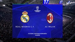 Resumen y goles del Real Madrid vs Milan de la Champions League