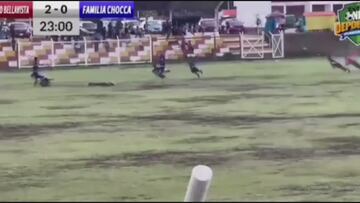Lightning strike kills man during football match in Peru