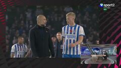 El caliente final de Guardiola con un jugador rival tras confirmarse su cuarta derrota consecutiva