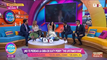 Video: Con homenaje y bailes, así fue el surreal momento de Katy Perry en Venga la Alegría