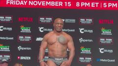 El obsceno gesto de Mike Tyson antes de la pelea: ha sido muy criticado