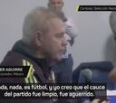 Aguirre, tras ser agredido: “Es fútbol...”