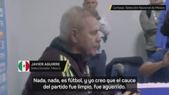 Aguirre, tras ser agredido: “Es fútbol...”