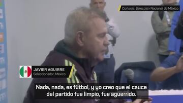 Aguirre, tras ser agredido: “Es fútbol...”