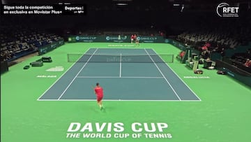 Nadal llega avisando: puntazo de locos entrenando con Bautista