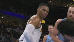 Pitan una técnica a Westbrook por este gesto a Aldama tras anotar que es torpe y feo a la vez