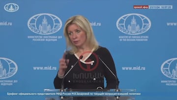 Llaman a una portavoz del Gobierno ruso en plena rueda de prensa para silenciarla: la escena es surrealista