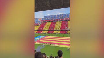 El emocionante homenaje en Mestalla tras la catástrofe por la Dana en Valencia