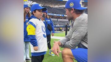Matthew Stafford spends heartwarming time with young cancer fighter