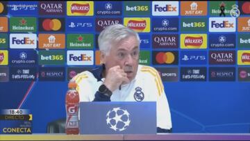 Ancelotti dijo basta: 25″ de incendio total cuando le mencionan la falta de rotaciones