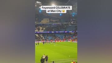 Feyenoord’s epic 3-3 comeback at Etihad: players and fans erupt after stunning late equalizer against Man City