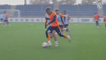 Primer entrenamiento del Madrid tras Anfield y Mbappé hace esto: en redes se tiran de los pelos