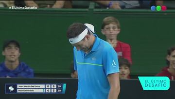 El último punto de la carrera de Del Potro y Djokovic tuvo un detalle gigante: emocionantísimo