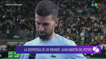 La despedida en perfecto español de Djokovic a Del Potro que merece la pena escuchar: toca la fibra sensible