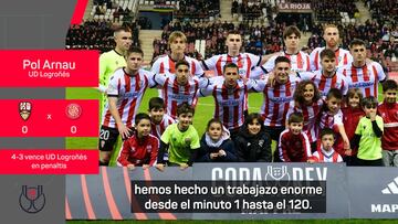 Pol Arnau, el héroe de la eliminación de la UD Logroñés al Girona