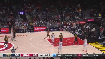 104 puntos en dos partidos por canastas como esta: surrealista lo de Jokic