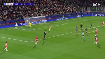 Asprilla, MVP del Girona ante el Liverpool: la jugada top que define a la joya colombiana