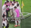 Lo que pasó en la celebración del gol de Bellingham: la escena es tremenda
