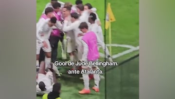 Lo que pasó en la celebración del gol de Bellingham: la escena es tremenda