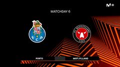 Resumen y goles del Oporto vs Midtjylland, jornada 6 de la Europa League