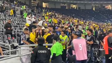 Así celebraron el ‘Búfalo’ Aguirre y Kevin Álvarez con la afición americanista