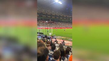 El gol de Richard Sánchez tomado desde la tribuna en varios ángulos