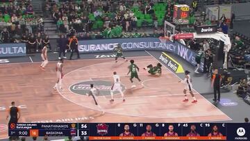 La fea lesión de Mathias Lessort deja petrificado al OAKA