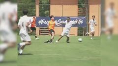 2M de visitas y en redes no dan crédito: alucinen viendo jugar al hijo de Kaká, es increíble...