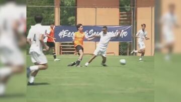 2M de visitas y en redes no dan crédito: alucinen viendo jugar al hijo de Kaká, es increíble...