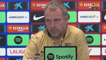 Flick se fue de la sala de prensa entre aplausos tras su mensaje a la prensa: momentazo